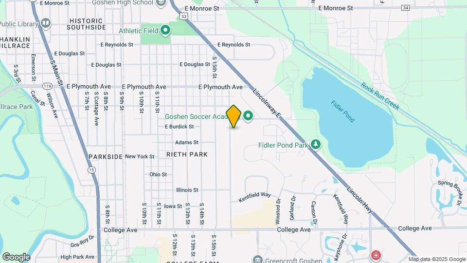 1102 S 16th St Map and Location Details