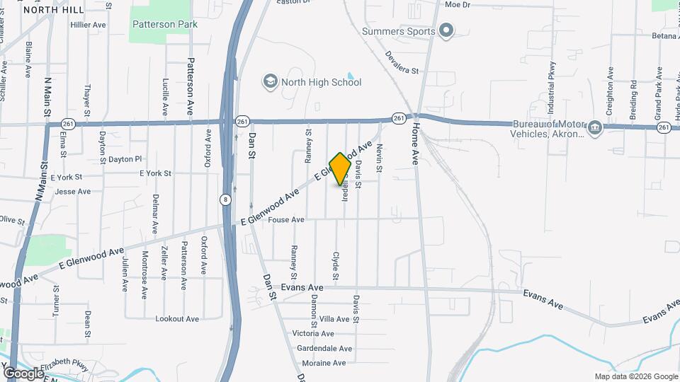 868 Iredell St Map and Location Details