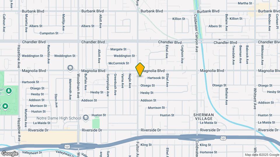 5128 Fulton Ave Mapa y Detalles de la Ubicación