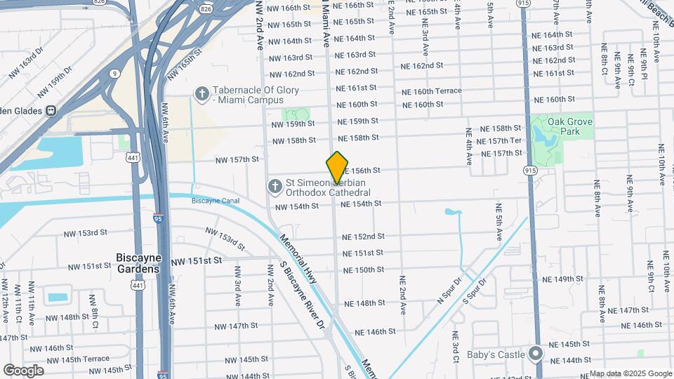 15455 N Miami Ave Map and Location Details