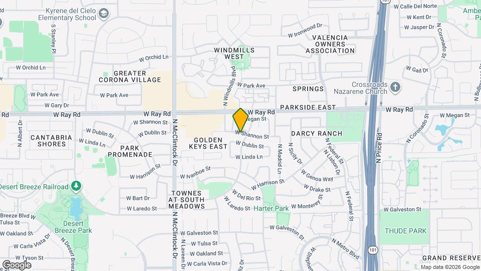 3743 W Shannon St Map and Location Details