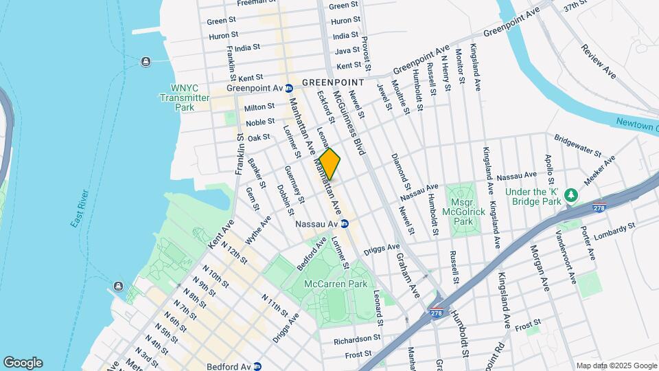 700 Manhattan Ave Map and Location Details