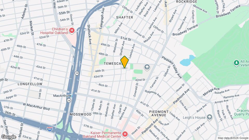 383 44th St Map and Location Details