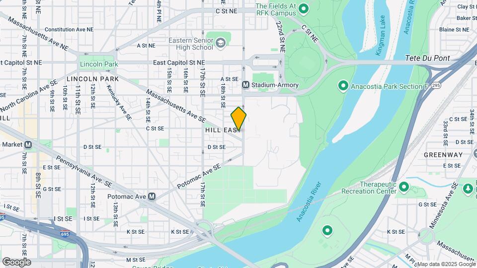 1834 Massachusetts Ave SE Map and Location Details