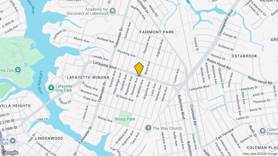 2405 Lafayette Blvd, Unit A Mapa y Detalles de la Ubicación