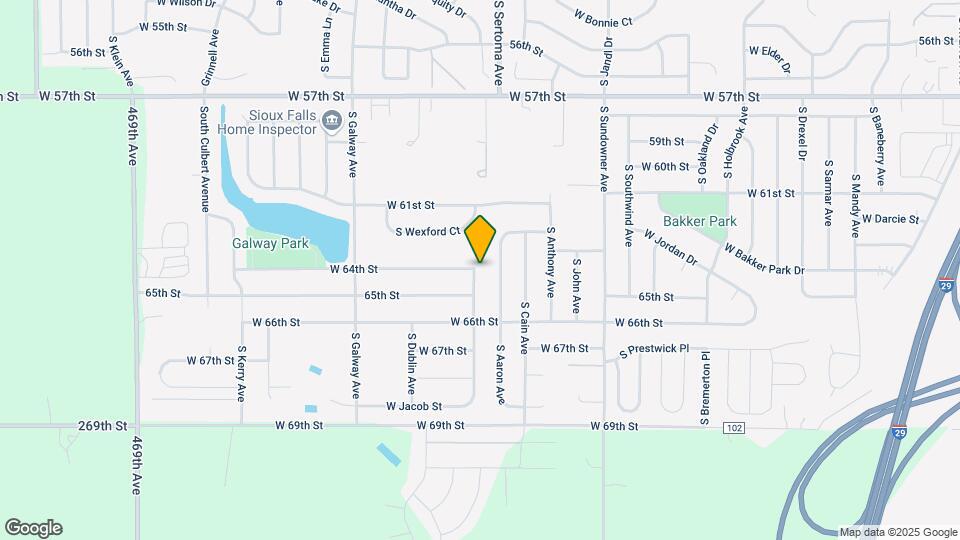5704 S San Diego Ave Map and Location Details