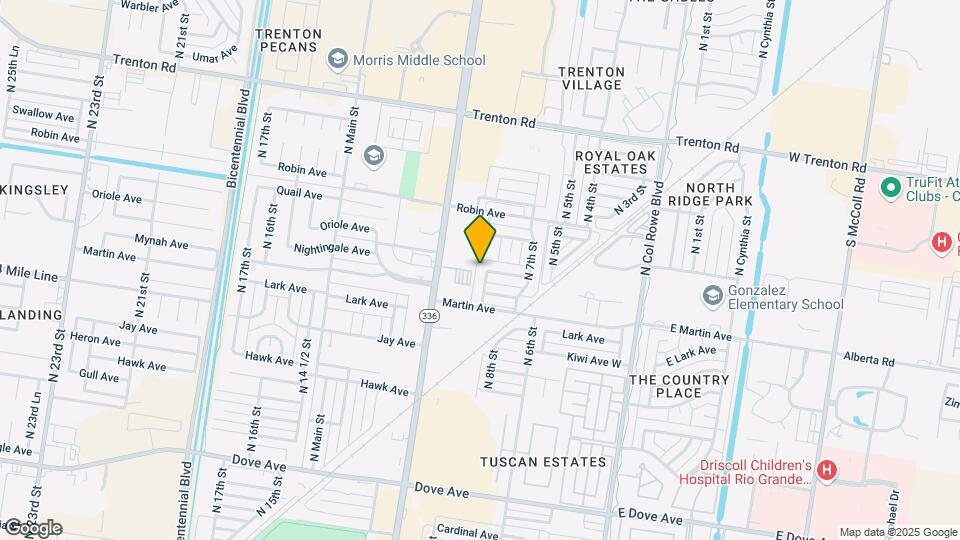 6521 N 8th St Map and Location Details