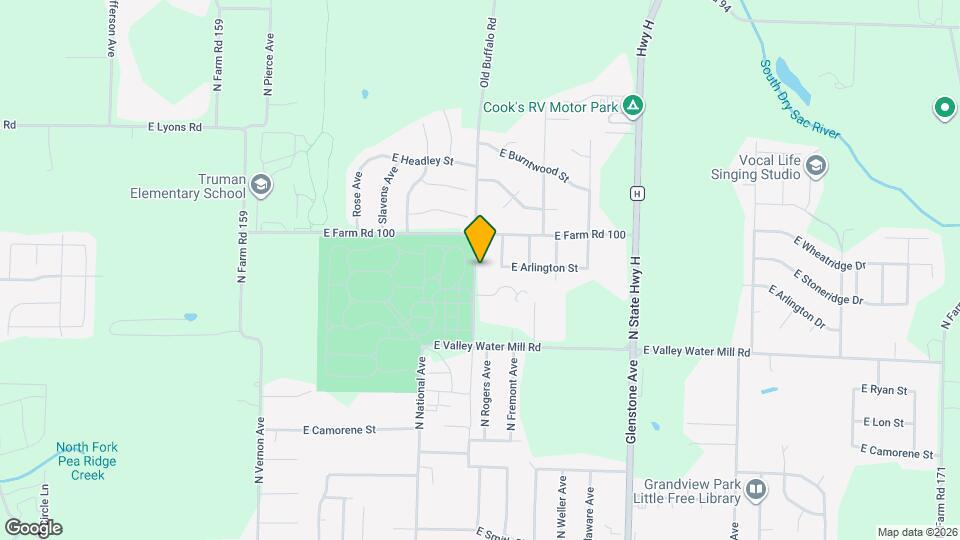 3720 N Farm Rd 165 Map and Location Details