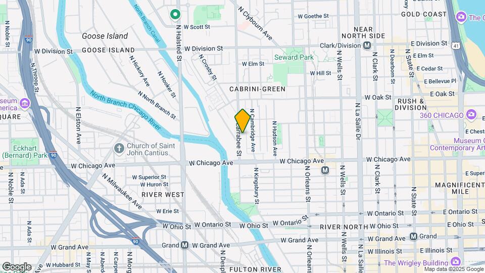 847 N Larrabee St Map and Location Details