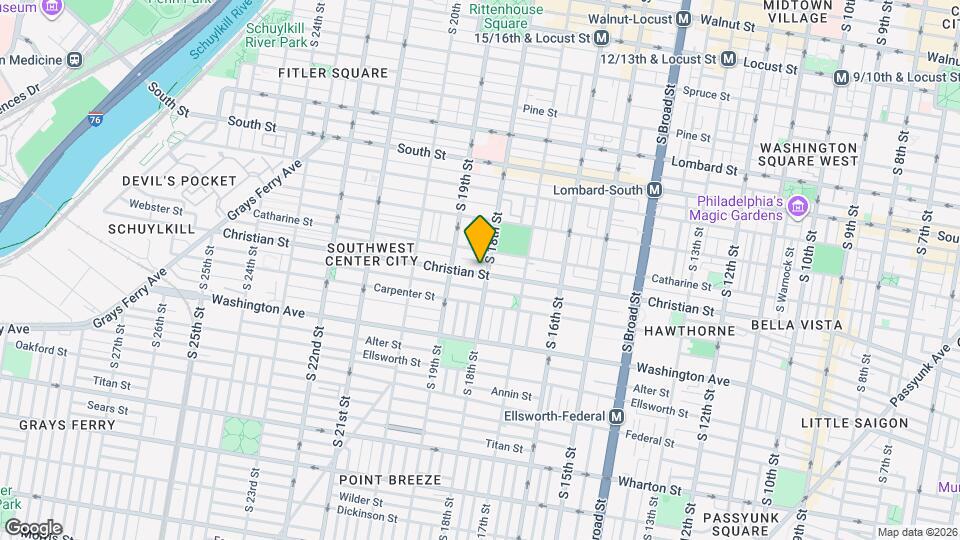 1809 Christian St Map and Location Details