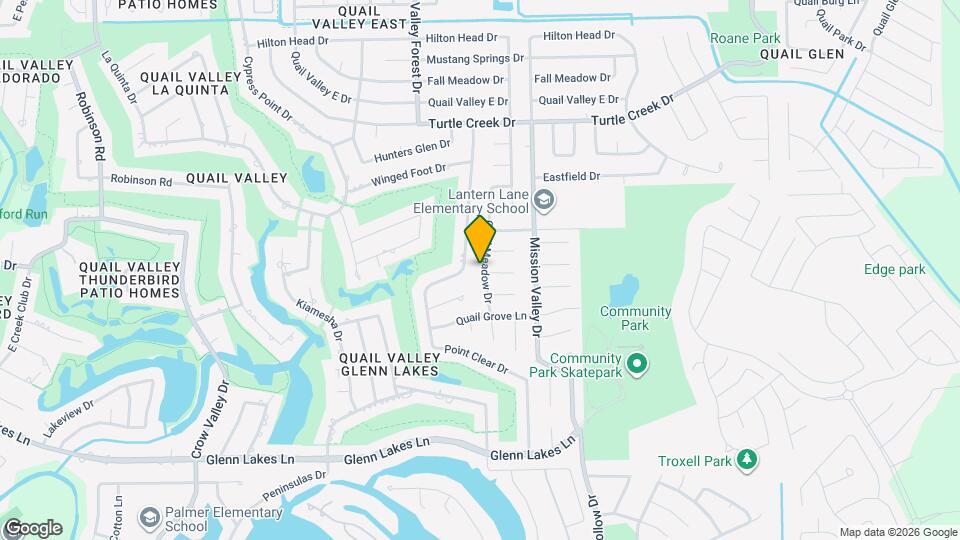 3618 Quail Meadow Dr Map and Location Details