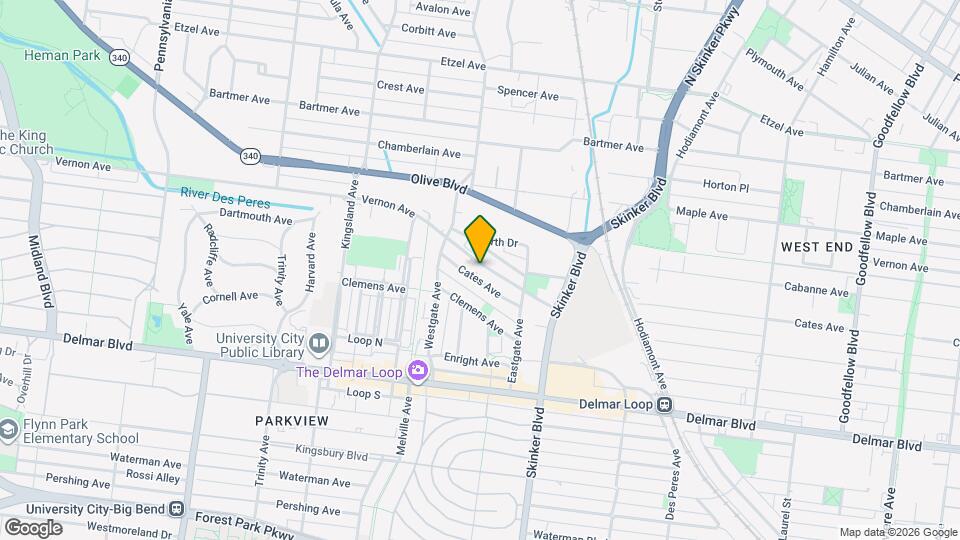 6321 Cates Ave, Unit 1e Mapa y Detalles de la Ubicación