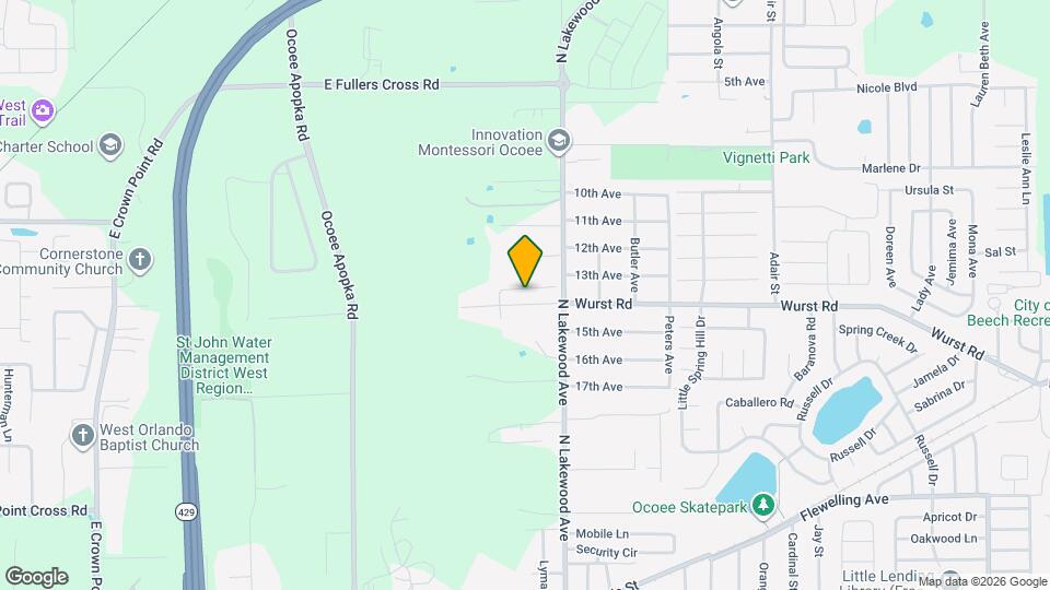 119 Parker Cove Ct Map and Location Details