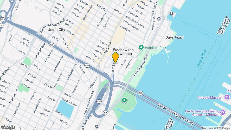 640 JFK Blvd E Map and Location Details