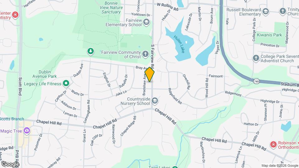 1223 S Fairview Rd Map and Location Details