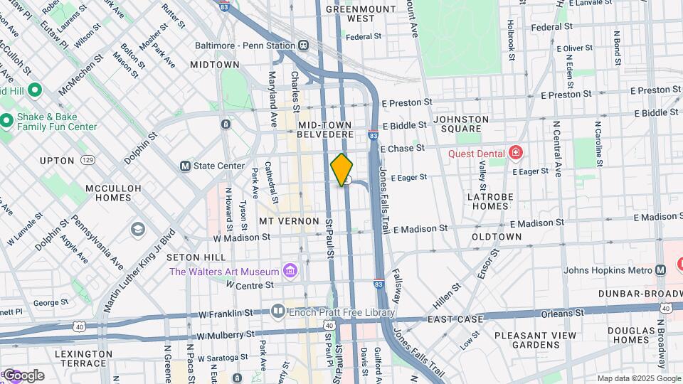 924 N Calvert St Mapa y Detalles de la Ubicación