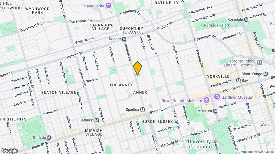 95 Spadina Rd Map and Location Details