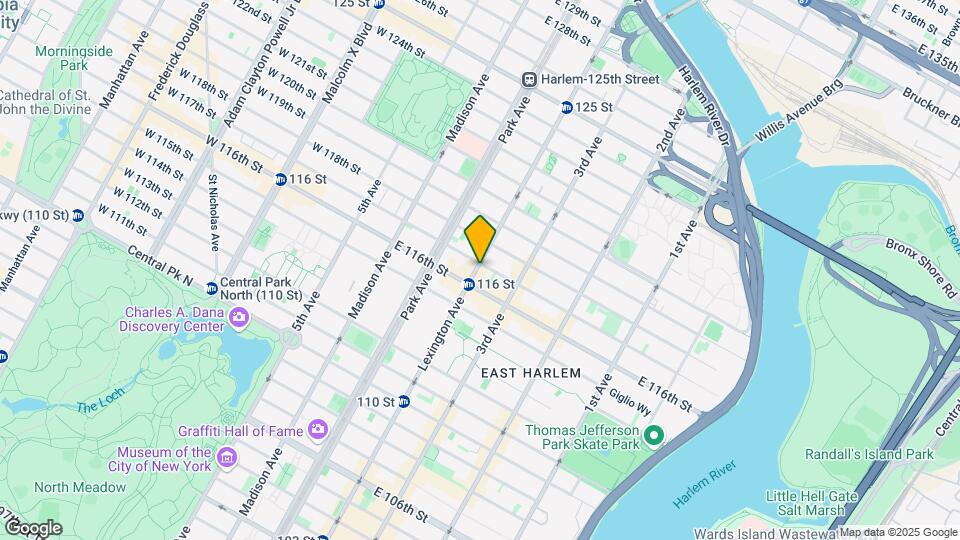 1875 Lexington Ave Mapa y Detalles de la Ubicación