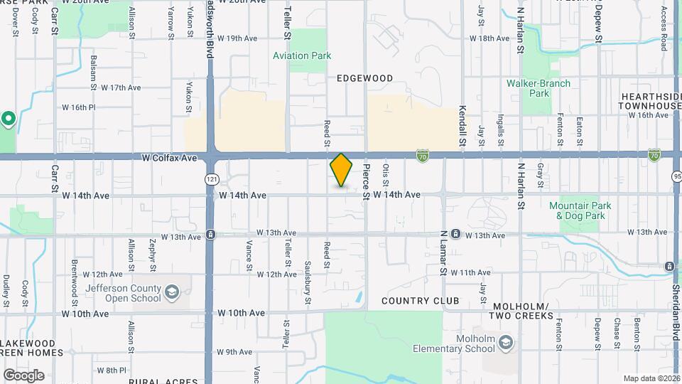 6925 W 14th Ave Map and Location Details