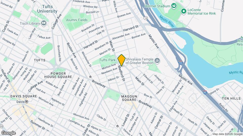 28 Medford St, Unit T Map and Location Details