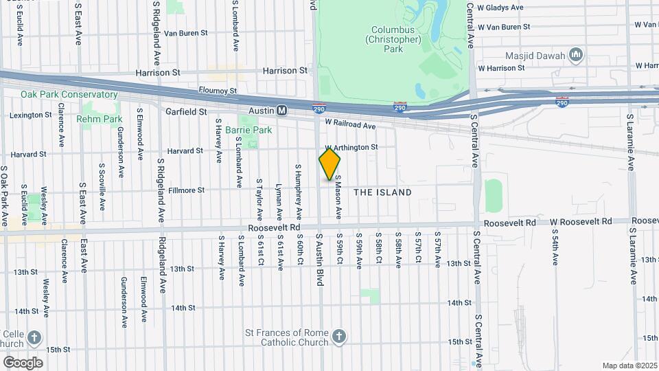 5942 W Fillmore St Map and Location Details