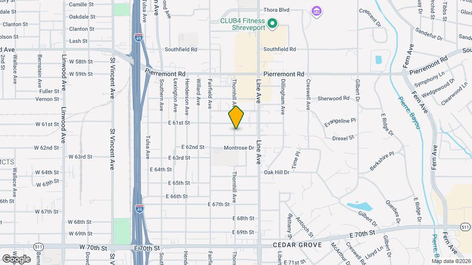 850 Drexel St Map and Location Details