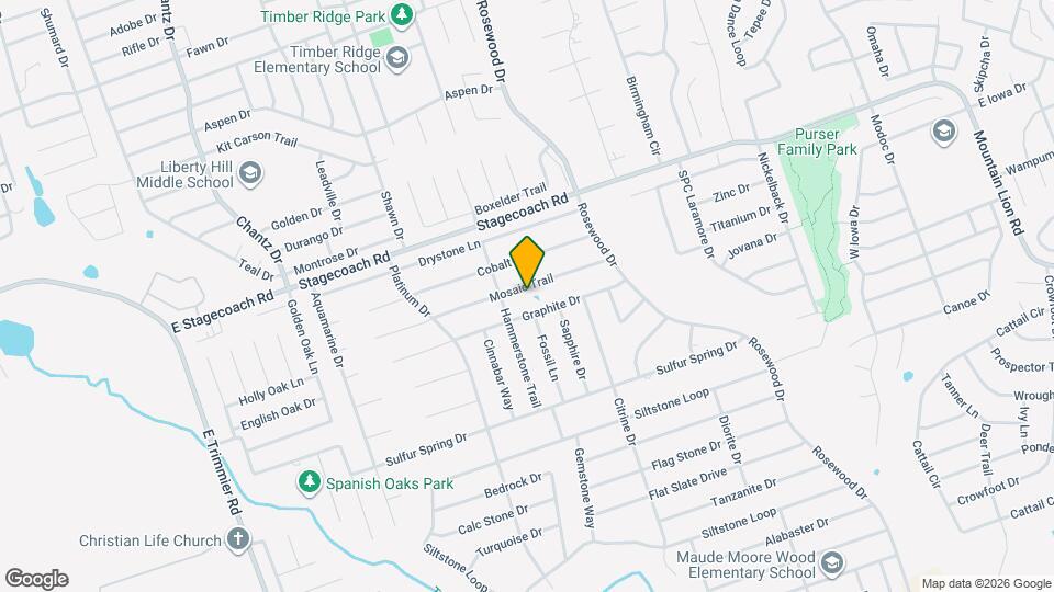 5908 Mosaic Trail Map and Location Details