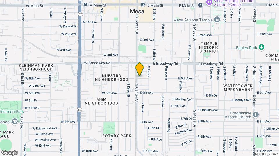 205 E 5th Ave Mapa y Detalles de la Ubicación