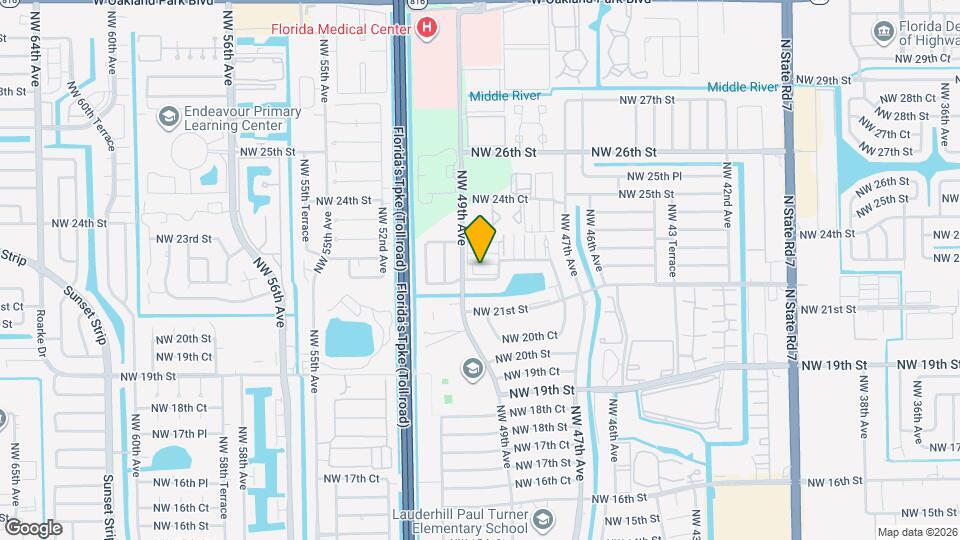 4881 NW 22nd St Map and Location Details