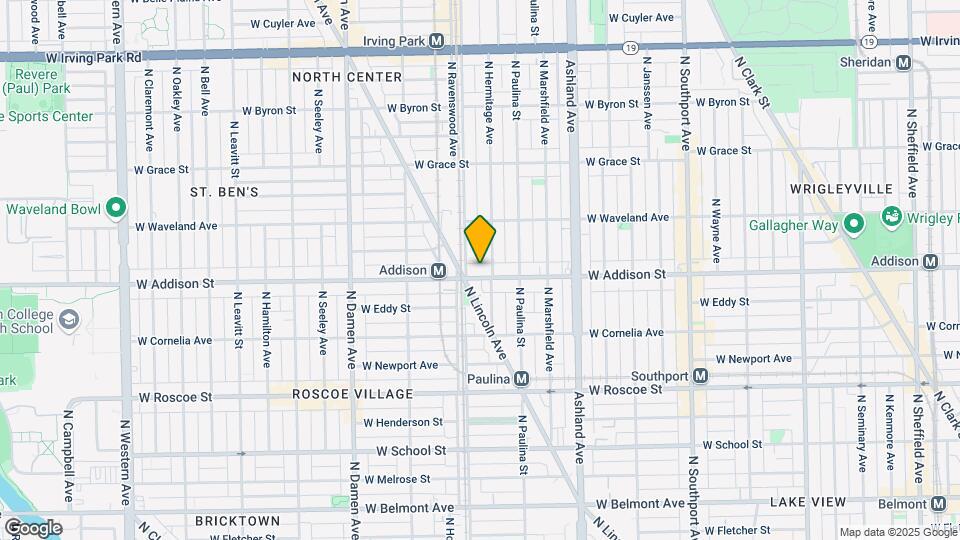 1742 W Addison St Map and Location Details