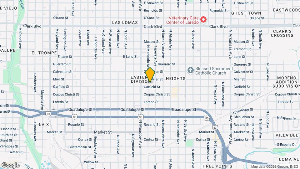 1704 Garfield St Map and Location Details