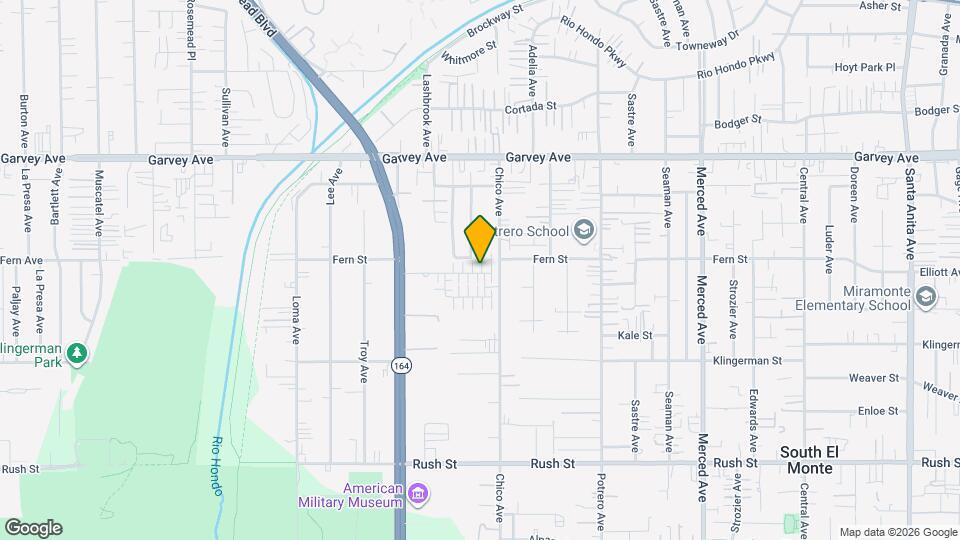 2539 Warner St Map and Location Details