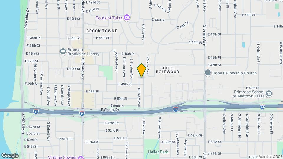 4697 S Troost Ave Mapa y Detalles de la Ubicación