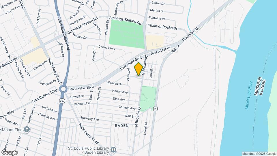 Blue Fountain Apartments Map and Location Details