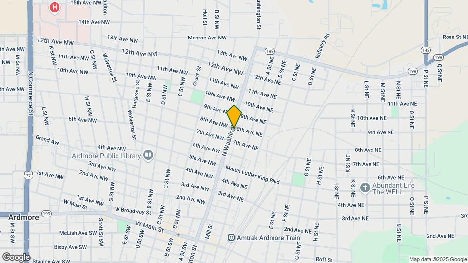722 N Washington St Map and Location Details