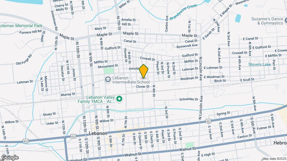 342 N 5th St Map and Location Details