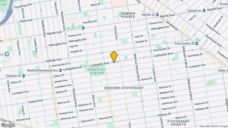 742 Lafayette Ave Map and Location Details
