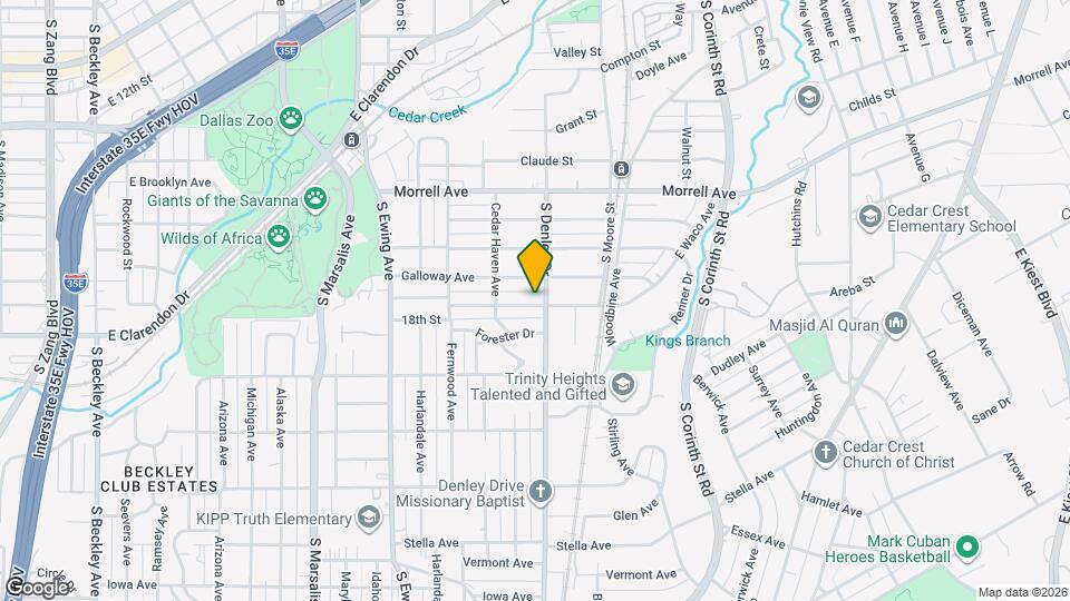 1223 E Waco Ave Map and Location Details