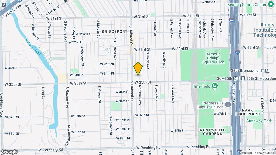 3442 S Emerald Ave Map and Location Details