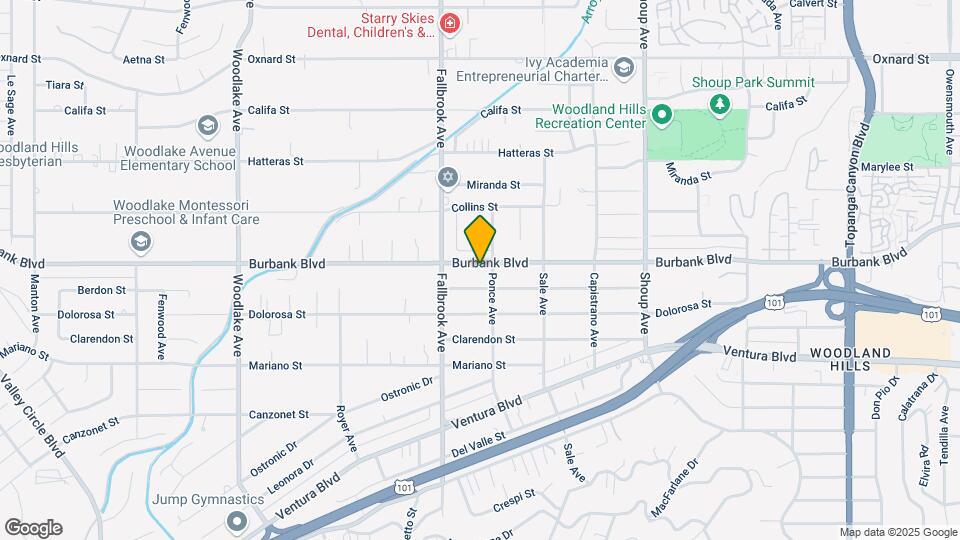 22714 Burbank Blvd Map and Location Details