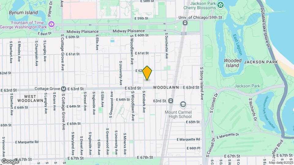 6245 S Kimbark Ave Map and Location Details
