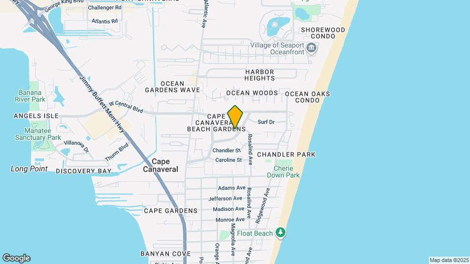 264 Canaveral Beach Blvd Map and Location Details