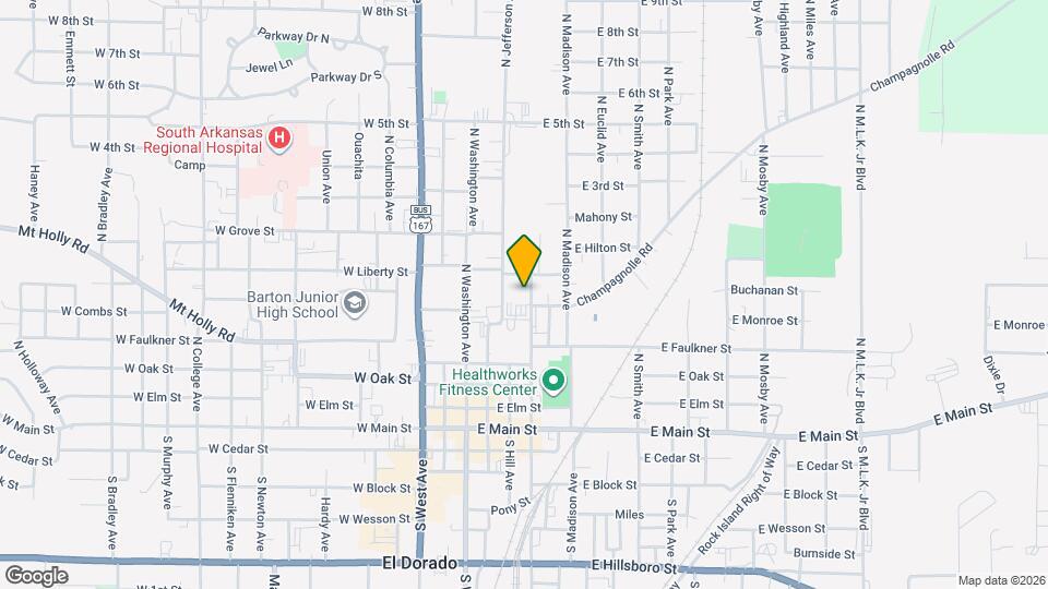 602 N Jackson Ave Map and Location Details