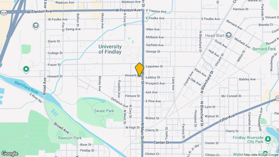 820 1/2 N Main St Map and Location Details