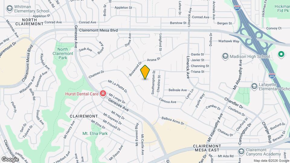 4601 Almayo Ave Map and Location Details