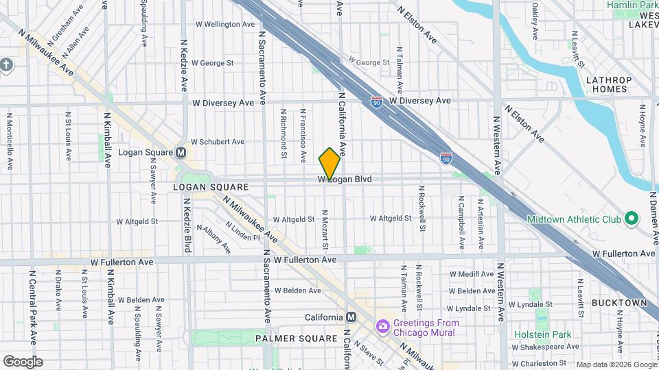 2825 W Logan Blvd Map and Location Details