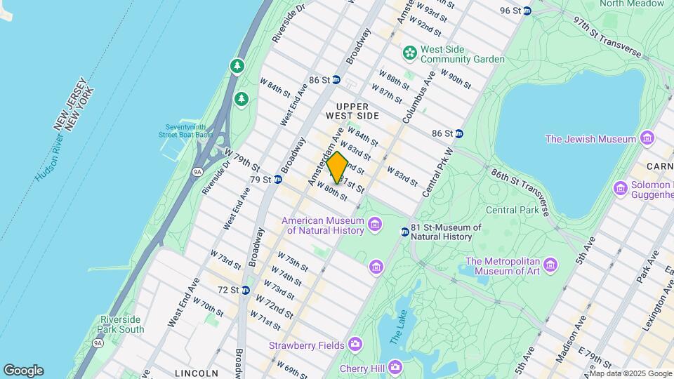 143 W 80th St Map and Location Details