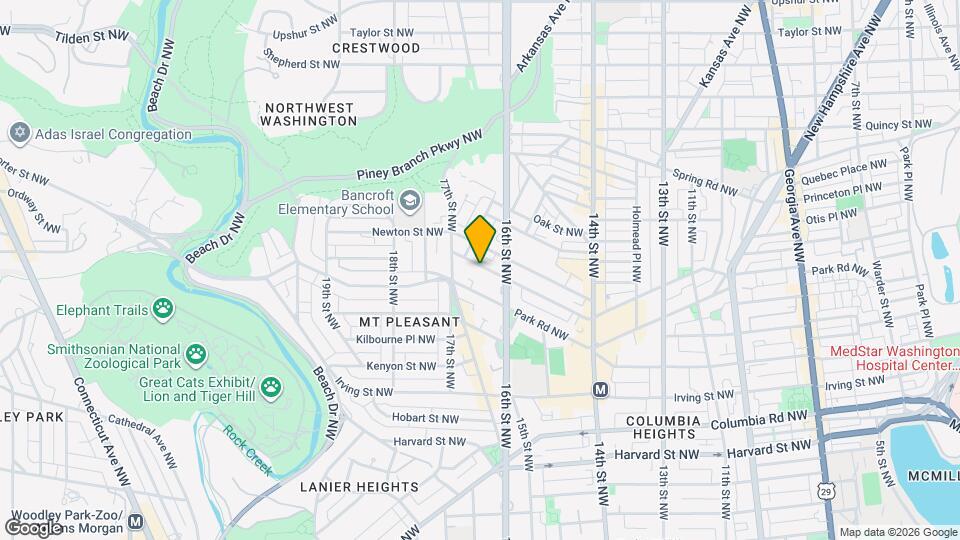 1628 Monroe St NW Mapa y Detalles de la Ubicación
