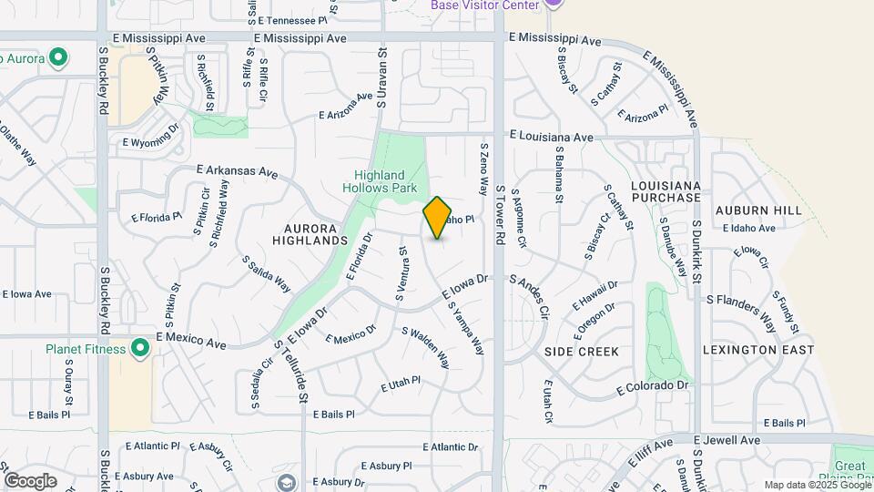 1483 S Yampa Ct Map and Location Details