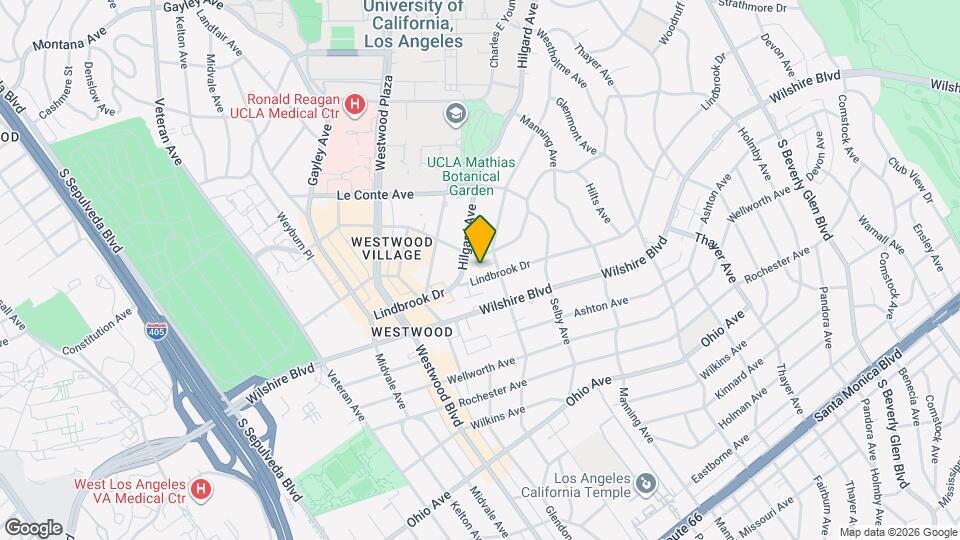 10821 Lindbrook Dr Mapa y Detalles de la Ubicación
